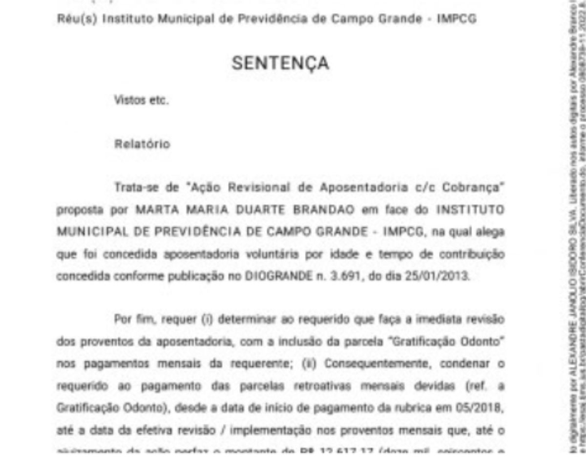 justiça determina pagamento de direitos à Odontólogos aposentados de Campo Grande